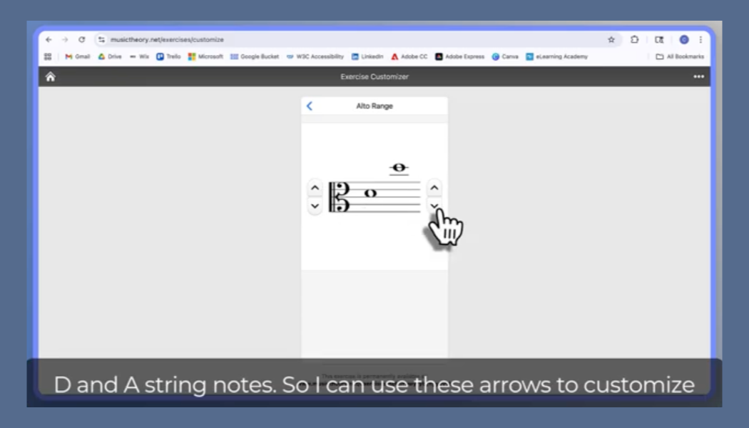 Creating Note Name Exercises with Musictheory.net